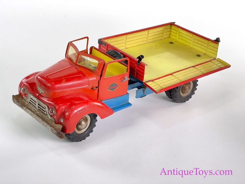 Gama Tin Lithographed Windup Tilt Bed Truck German Toy <FONT COLOR="ff000 ">*SOLD*</font> - Image 12
