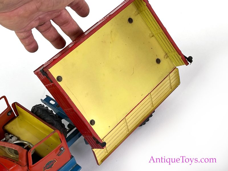 Gama Tin Lithographed Windup Tilt Bed Truck German Toy <FONT COLOR="ff000 ">*SOLD*</font> - Image 11