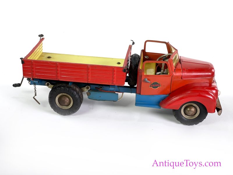 Gama Tin Lithographed Windup Tilt Bed Truck German Toy <FONT COLOR="ff000 ">*SOLD*</font> - Image 8