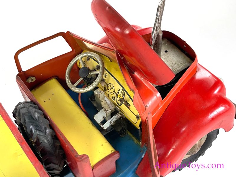 Gama Tin Lithographed Windup Tilt Bed Truck German Toy <FONT COLOR="ff000 ">*SOLD*</font> - Image 7