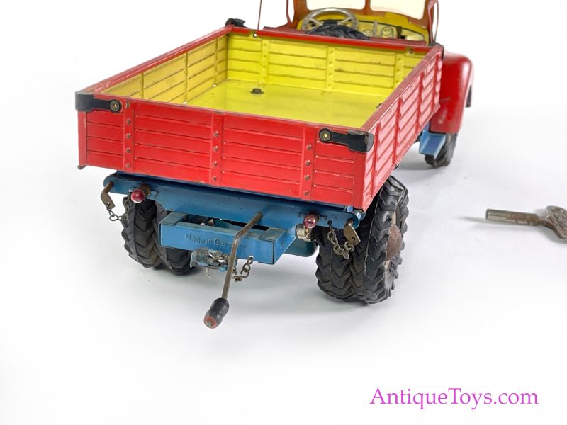 Gama Tin Lithographed Windup Tilt Bed Truck German Toy <FONT COLOR="ff000 ">*SOLD*</font> - Image 5