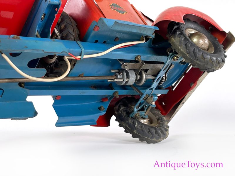 Gama Tin Lithographed Windup Tilt Bed Truck German Toy <FONT COLOR="ff000 ">*SOLD*</font> - Image 4