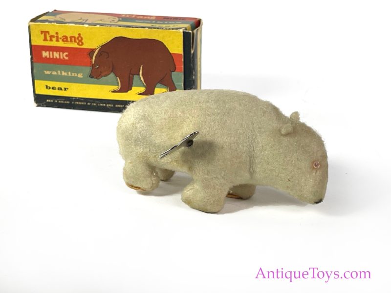 Tri-ang Minic Windup Polar Bear in Box for Sale - Image 6