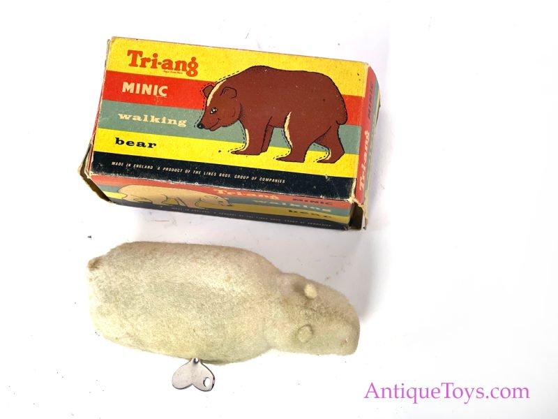 Tri-ang Minic Windup Polar Bear in Box for Sale - Image 4
