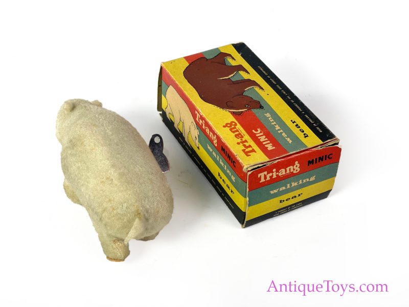 Tri-ang Minic Windup Polar Bear in Box for Sale - Image 2