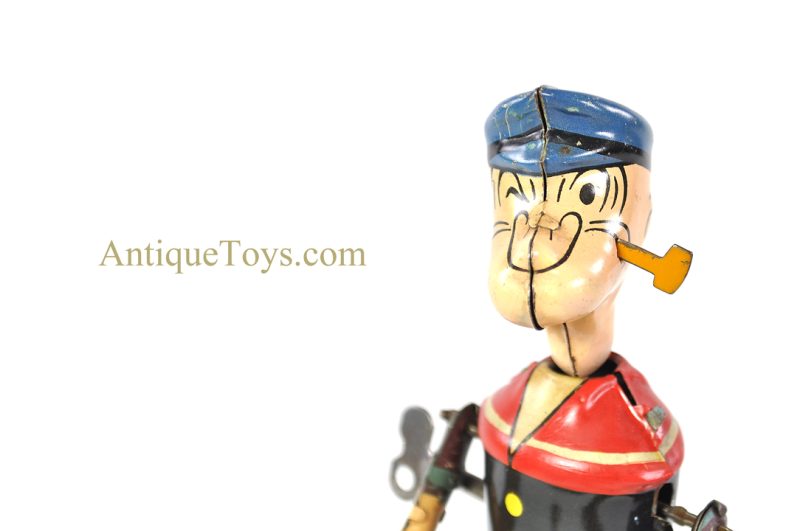 J. Chein ca. 1930's Tin Lithographed Windup No. 257 "Popeye Bag Puncher" <FONT COLOR="ff000 ">*SOLD*</font> - Image 8