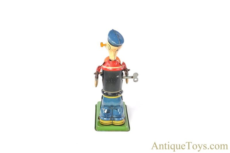 J. Chein ca. 1930's Tin Lithographed Windup No. 257 "Popeye Bag Puncher" <FONT COLOR="ff000 ">*SOLD*</font> - Image 5