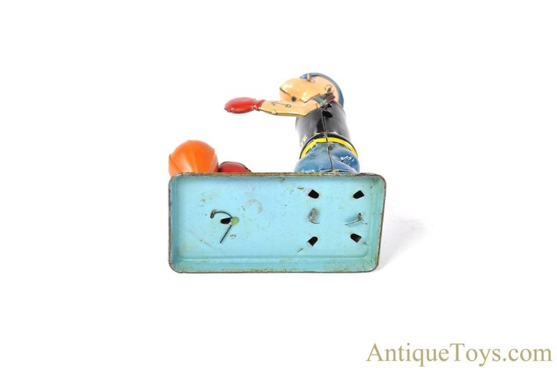 J. Chein ca. 1930's Tin Lithographed Windup No. 257 "Popeye Bag Puncher" <FONT COLOR="ff000 ">*SOLD*</font> - Image 6