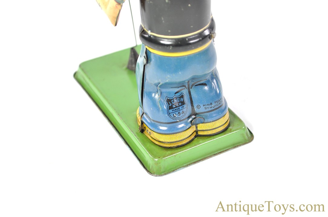 J. Chein ca. 1930's Tin Lithographed Windup No. 257 “Popeye J. Chein ca. 1930's Tin Lithographed Windup No. 257 “Popeye