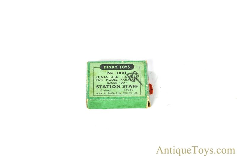 Meccano Ltd. Dinky Toys OO Gauge No. 1001 Miniature Figures for Model Railways "Station Staff" in Box for Sale - Image 2