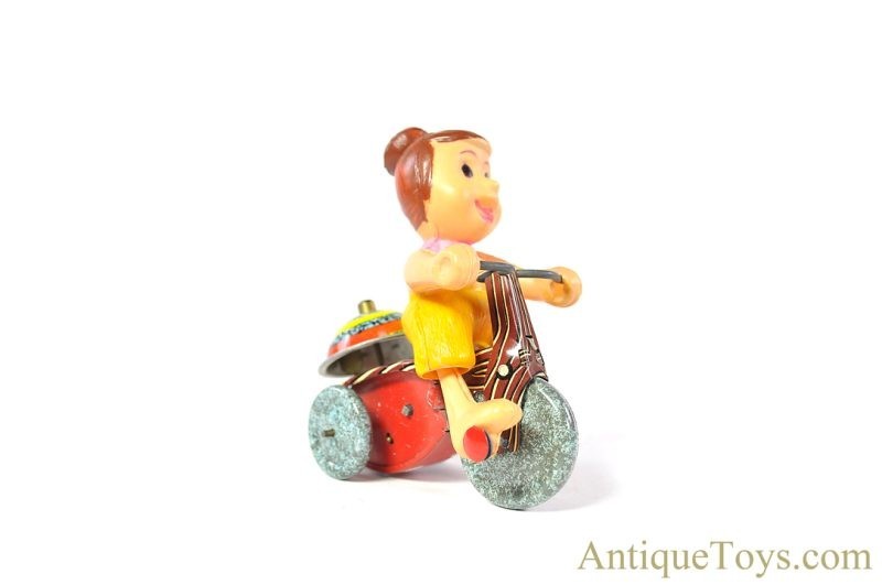Frankonia Tin Lithographed Battery Operated "Fred Flintstone" Bedrock Band" & Linemar/Marx Wilma Flintstone Windup Tricycle for Sale <FONT COLOR="ff000 ">*SOLD*</font> - Image 11