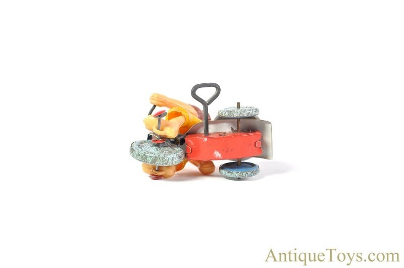 Frankonia Tin Lithographed Battery Operated "Fred Flintstone" Bedrock Band" & Linemar/Marx Wilma Flintstone Windup Tricycle for Sale <FONT COLOR="ff000 ">*SOLD*</font> - Image 10