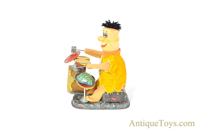 Frankonia Tin Lithographed Battery Operated "Fred Flintstone" Bedrock Band" & Linemar/Marx Wilma Flintstone Windup Tricycle for Sale <FONT COLOR="ff000 ">*SOLD*</font> - Image 3