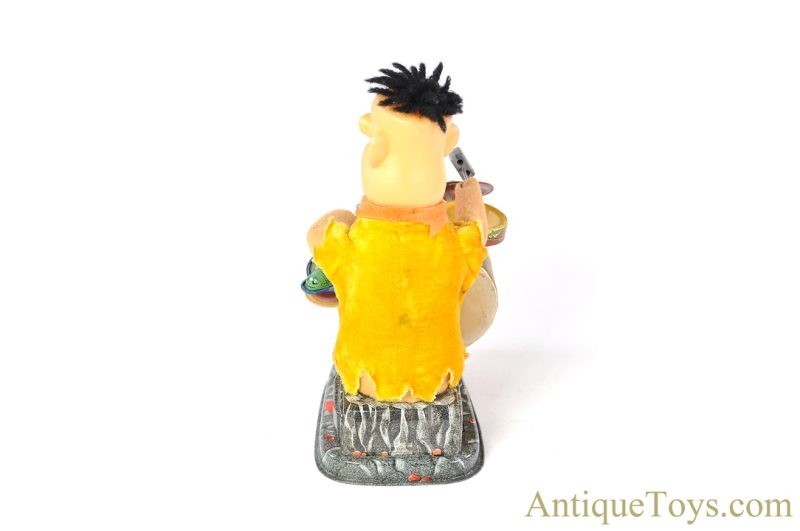 Frankonia Tin Lithographed Battery Operated "Fred Flintstone" Bedrock Band" & Linemar/Marx Wilma Flintstone Windup Tricycle for Sale <FONT COLOR="ff000 ">*SOLD*</font> - Image 5
