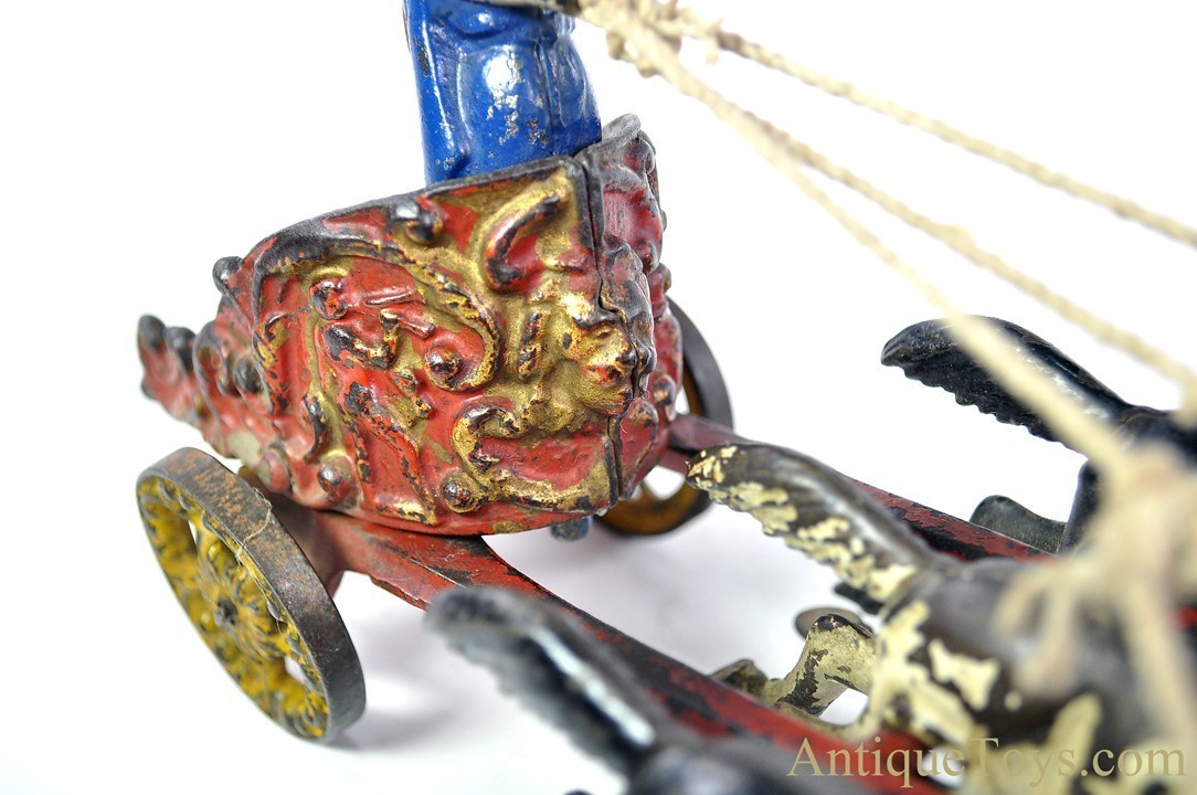 Hubley ca. 1910's Cast Iron #704 Horse Drawn Royal Circus Chariot <FONT COLOR="ff000 ">*SOLD*</font> - Image 10