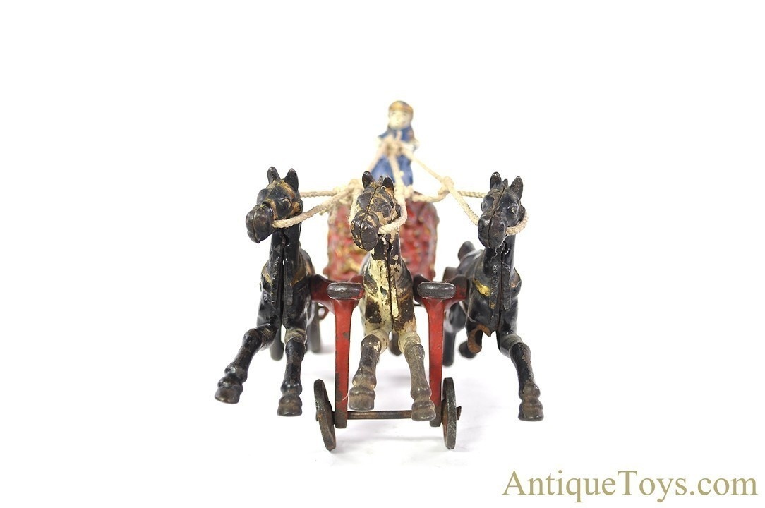 Hubley ca. 1910's Cast Iron #704 Horse Drawn Royal Circus Chariot <FONT COLOR="ff000 ">*SOLD*</font> - Image 7