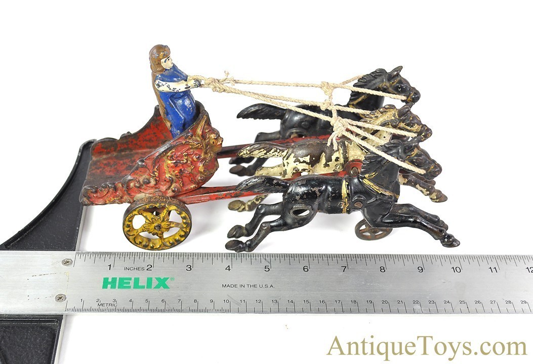Hubley ca. 1910's Cast Iron #704 Horse Drawn Royal Circus Chariot <FONT COLOR="ff000 ">*SOLD*</font> - Image 11