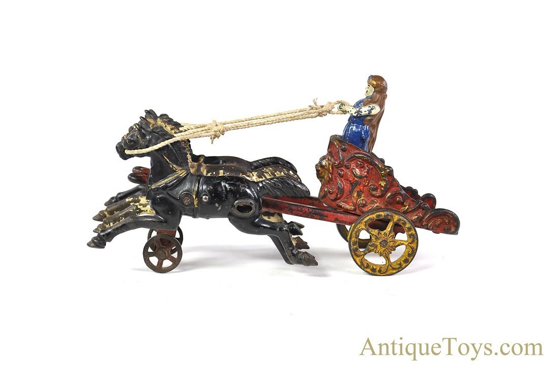 Hubley ca. 1910's Cast Iron #704 Horse Drawn Royal Circus Chariot <FONT COLOR="ff000 ">*SOLD*</font> - Image 3