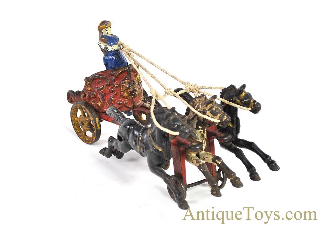 Hubley ca. 1910's Cast Iron #704 Horse Drawn Royal Circus Chariot <FONT COLOR="ff000 ">*SOLD*</font> - Image 5