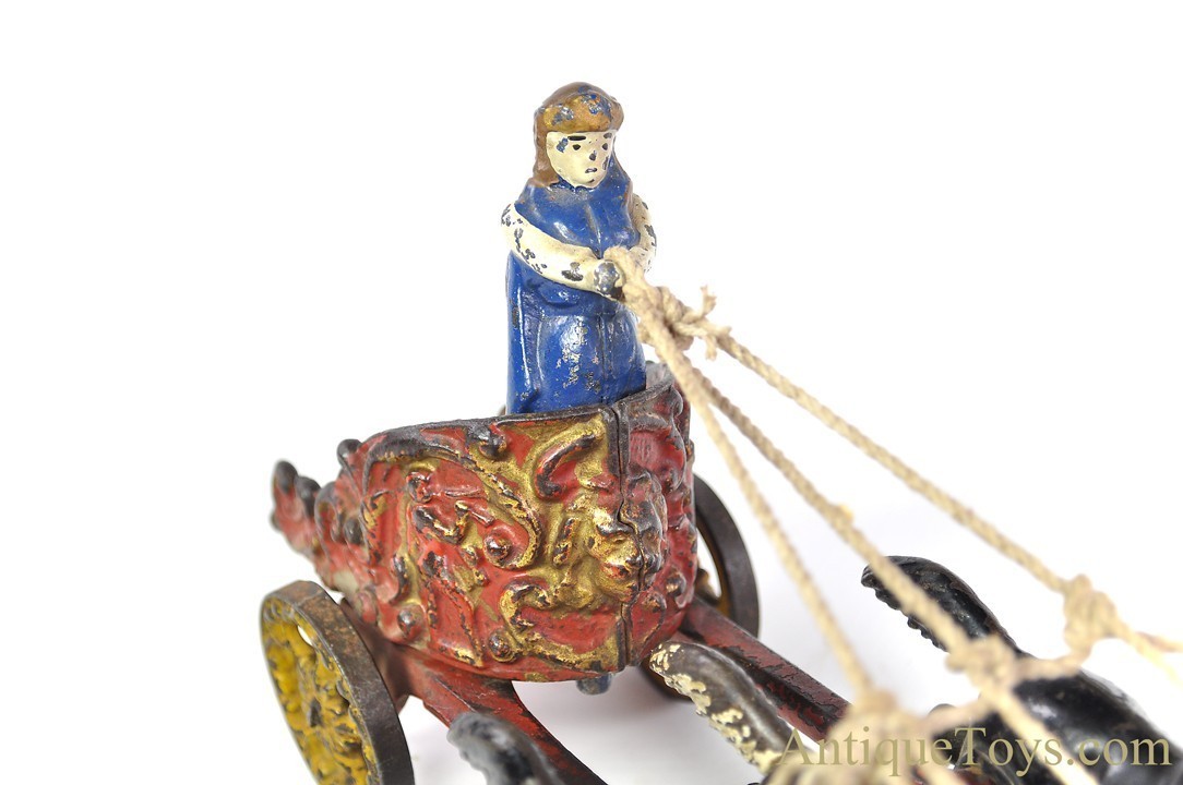 Hubley ca. 1910's Cast Iron #704 Horse Drawn Royal Circus Chariot <FONT COLOR="ff000 ">*SOLD*</font> - Image 9