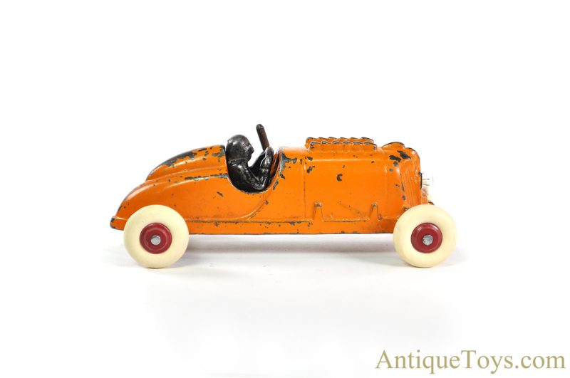 Hubley Cast Iron Orange Battery Headlight Racer <FONT COLOR="ff000 ">*SOLD*</font>
