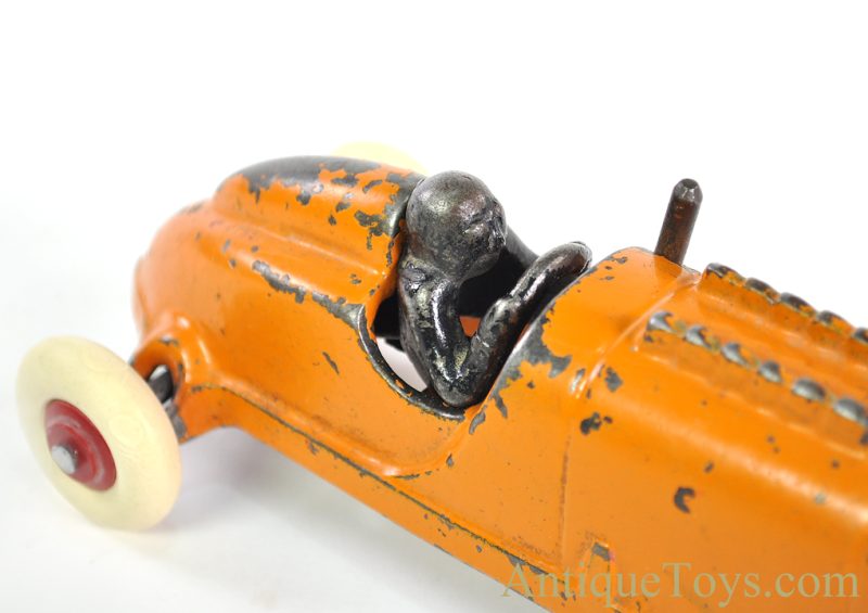 Hubley Cast Iron Orange Battery Headlight Racer <FONT COLOR="ff000 ">*SOLD*</font> - Image 7
