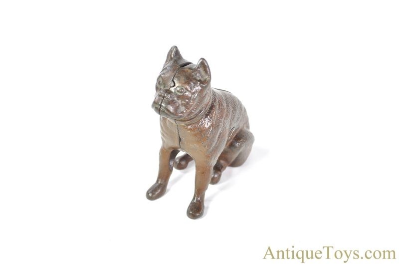 Hubley Cast Iron No. 826 Boxer Bulldog "Dog Bank" Still Penny Coin Bank <FONT COLOR="ff000 ">*SOLD*</font> - Image 5
