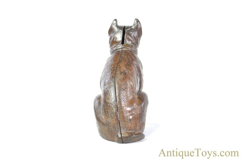 Hubley Cast Iron No. 826 Boxer Bulldog "Dog Bank" Still Penny Coin Bank <FONT COLOR="ff000 ">*SOLD*</font> - Image 4