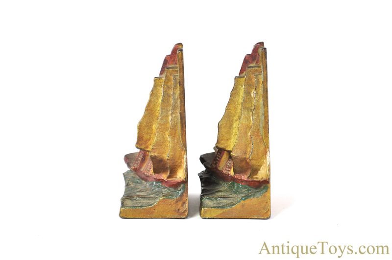 Hubley Cast Iron Warship Clipper Sailing Ship Bookends <FONT COLOR="ff000 ">*SOLD*</font> - Image 3