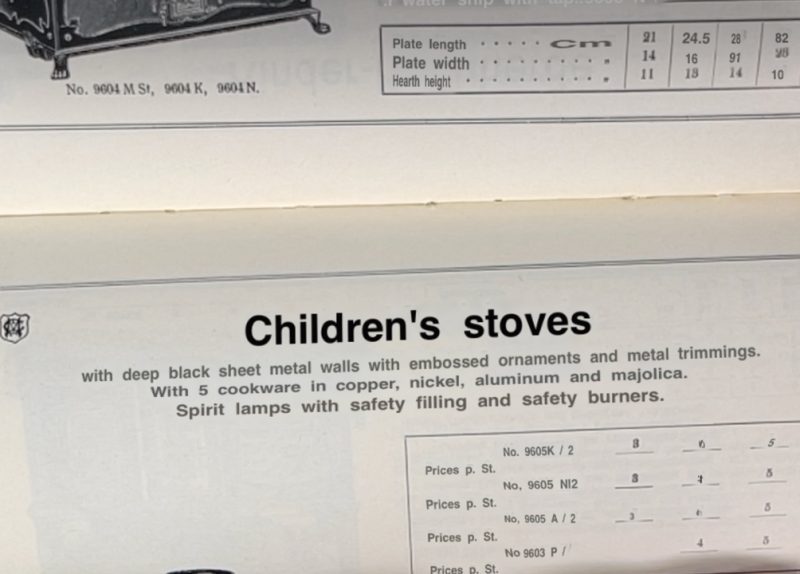 Marklin/Gebrüder Maerklin ca. 1909 #9605N Pressed Steel Children's Stove Kinder-Kochherde German Toy & Accessories <FONT COLOR="ff000 ">*SOLD*</font> - Image 13