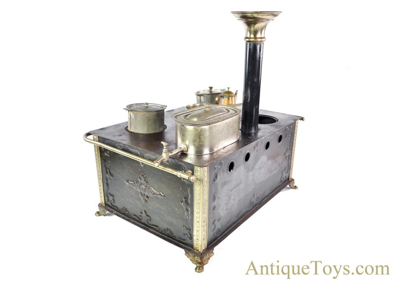Marklin/Gebrüder Maerklin ca. 1909 #9605N Pressed Steel Children's Stove Kinder-Kochherde German Toy & Accessories <FONT COLOR="ff000 ">*SOLD*</font> - Image 5