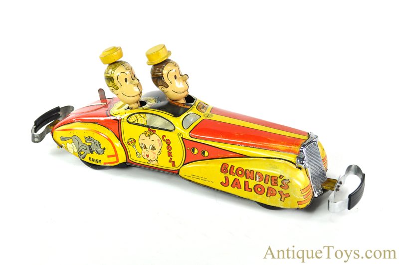 Marx ca. 1935 Tin Lithographed Windup "Blondie's Jalopy" Dagwood & Alexander Car <FONT COLOR="ff000 ">*SOLD*</font>