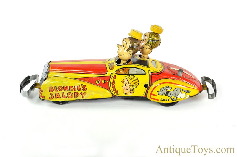Marx ca. 1935 Tin Lithographed Windup "Blondie's Jalopy" Dagwood & Alexander Car <FONT COLOR="ff000 ">*SOLD*</font> - Image 3
