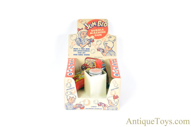 Woodhaven Metal Tin Lithographed "Jum-Blo Bubble Machine Gun" in Display Box <FONT COLOR="ff000 ">*SOLD*</font> - Image 2