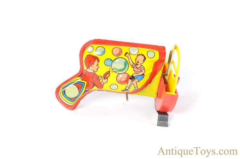 Woodhaven Metal Tin Lithographed "Jum-Blo Bubble Machine Gun" in Display Box <FONT COLOR="ff000 ">*SOLD*</font> - Image 4