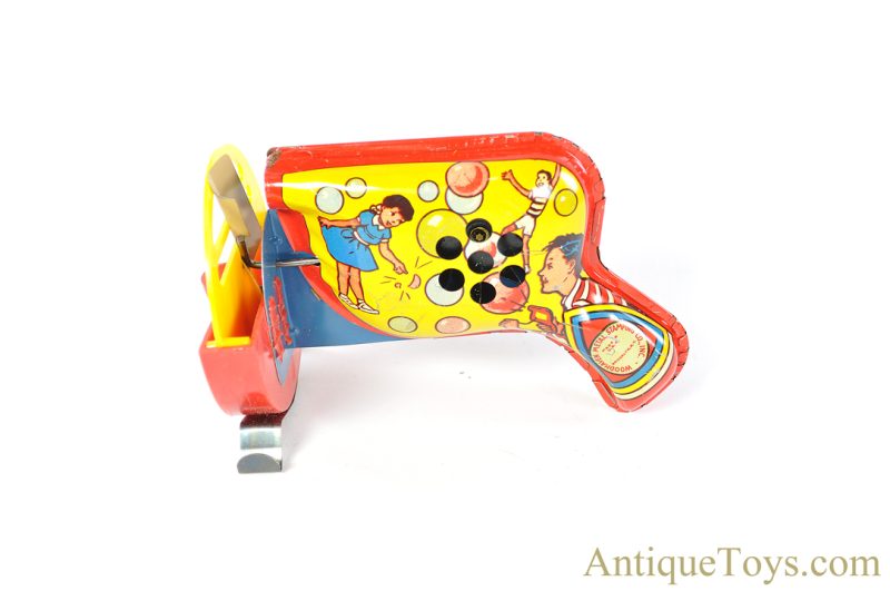 Woodhaven Metal Tin Lithographed "Jum-Blo Bubble Machine Gun" in Display Box <FONT COLOR="ff000 ">*SOLD*</font> - Image 5