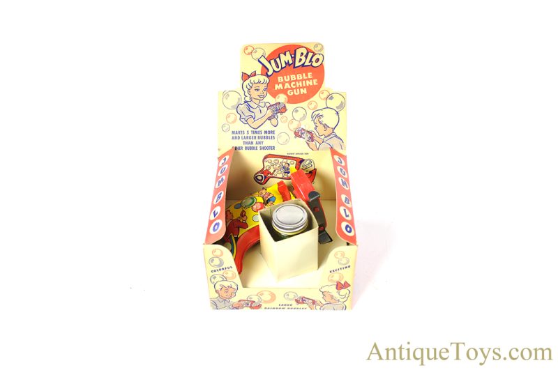 Woodhaven Metal Tin Lithographed "Jum-Blo Bubble Machine Gun" in Display Box <FONT COLOR="ff000 ">*SOLD*</font> - Image 7
