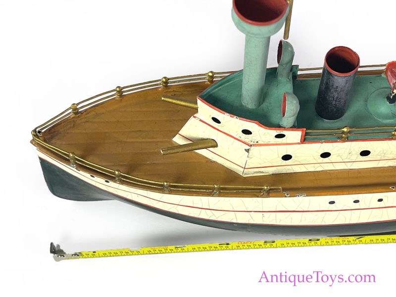 Carette Fleischmann Tin Windup Gunboat Ship Toy <FONT COLOR="ff000 ">*SOLD*</font> - Image 13