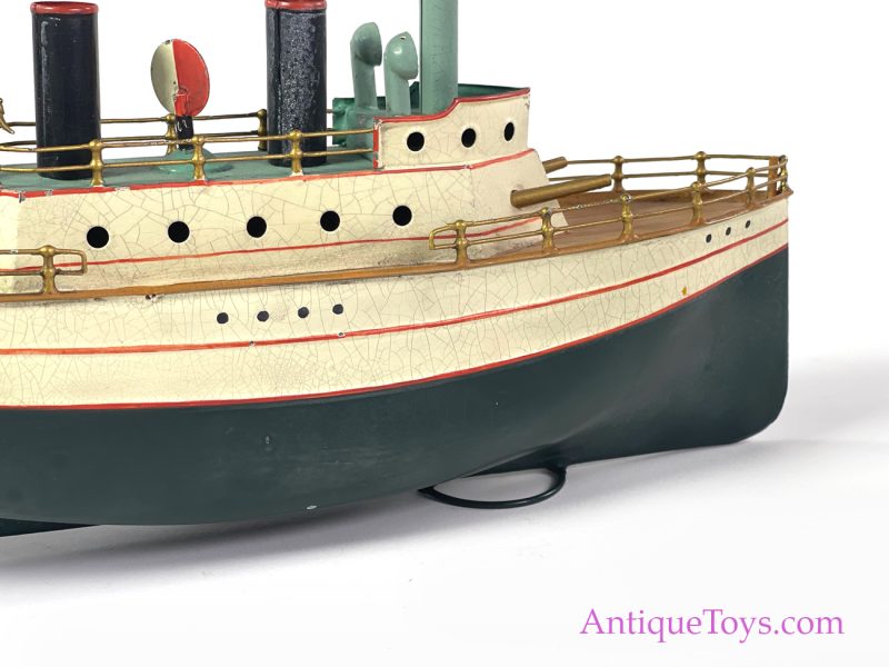Carette Fleischmann Tin Windup Gunboat Ship Toy <FONT COLOR="ff000 ">*SOLD*</font> - Image 6