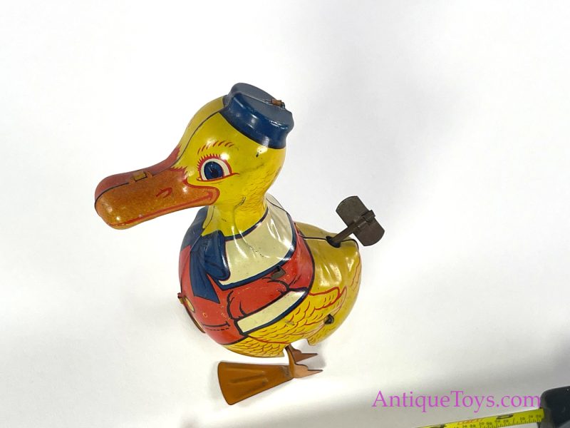 J. Chein Tin Lithographed Windup #102 Walking “Donald” Duck Toy for Sale - Image 8