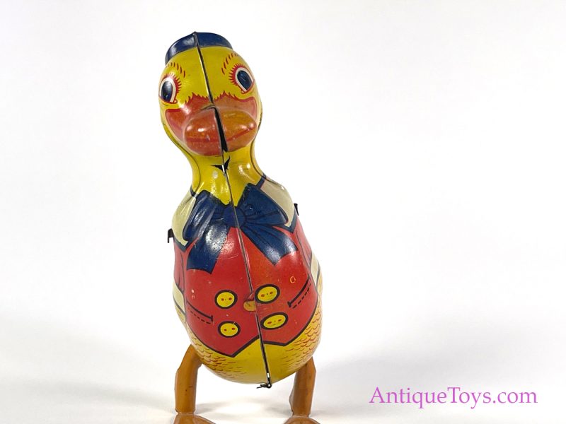 J. Chein Tin Lithographed Windup #102 Walking “Donald” Duck Toy for Sale - Image 7