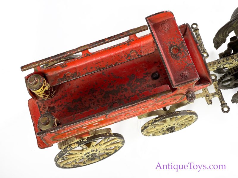 Carpenter Cast Iron Fire Patrol Horse Drawn Wagon *Museum Placement - SOLD* - Image 9