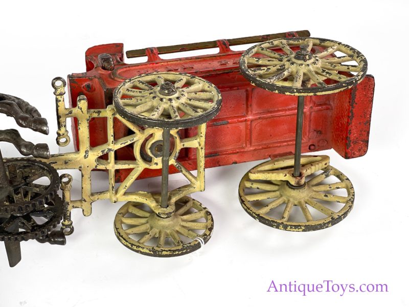 Carpenter Cast Iron Fire Patrol Horse Drawn Wagon *Museum Placement - SOLD* - Image 8