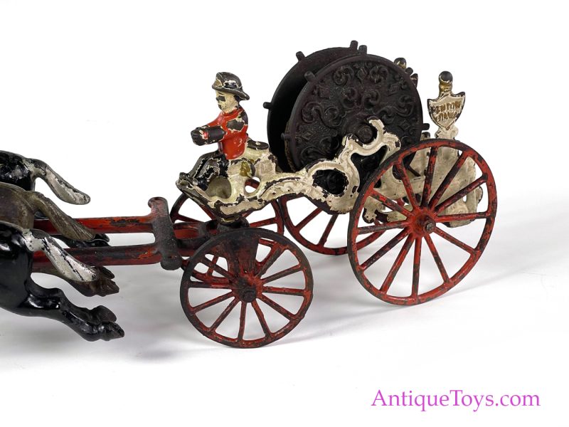 Kenton Cast Iron Hose Reel Fire Wagon <FONT COLOR="ff000 ">*SOLD*</font> - Image 8