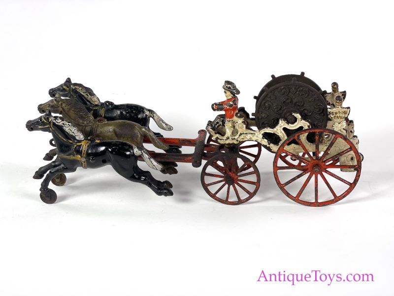 Kenton Cast Iron Hose Reel Fire Wagon <FONT COLOR="ff000 ">*SOLD*</font>