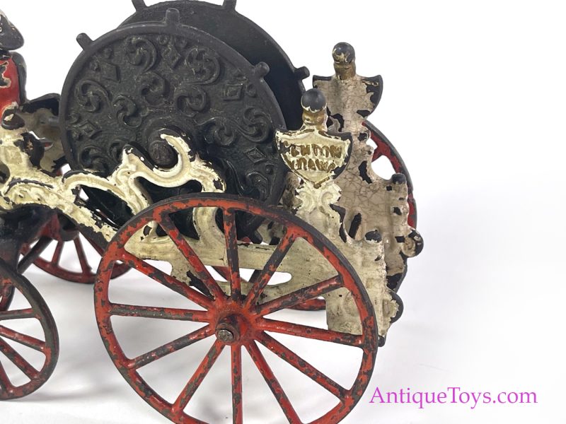 Kenton Cast Iron Hose Reel Fire Wagon <FONT COLOR="ff000 ">*SOLD*</font> - Image 6