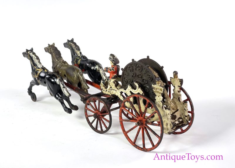 Kenton Cast Iron Hose Reel Fire Wagon <FONT COLOR="ff000 ">*SOLD*</font> - Image 2
