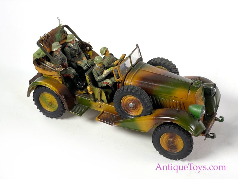 Lineol Model Toys Tin Hand-Painted Windup Staff Car/Kubelwagen <FONT COLOR="ff000 ">*SOLD*</font>