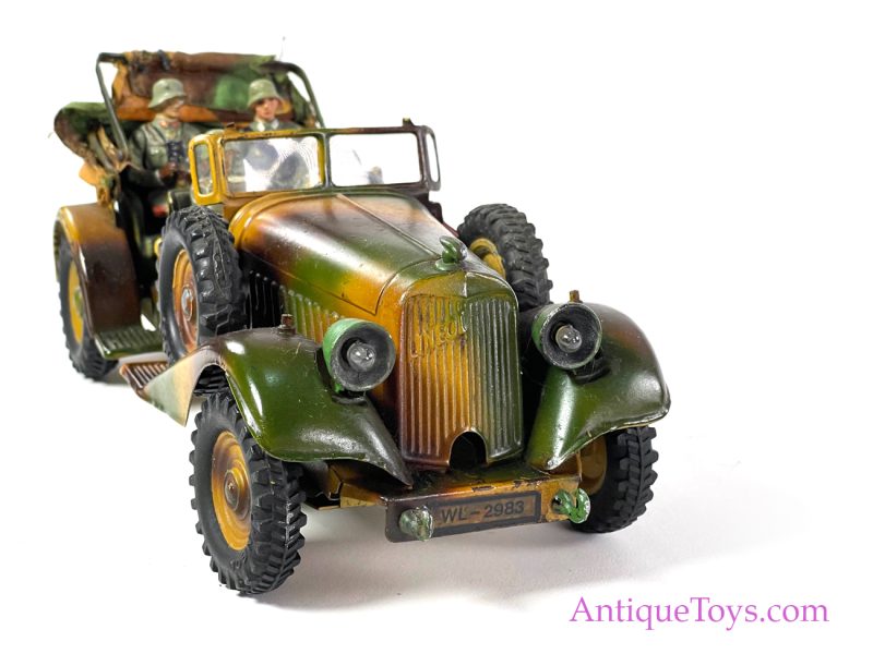 Lineol Model Toys Tin Hand-Painted Windup Staff Car/Kubelwagen <FONT COLOR="ff000 ">*SOLD*</font> - Image 11