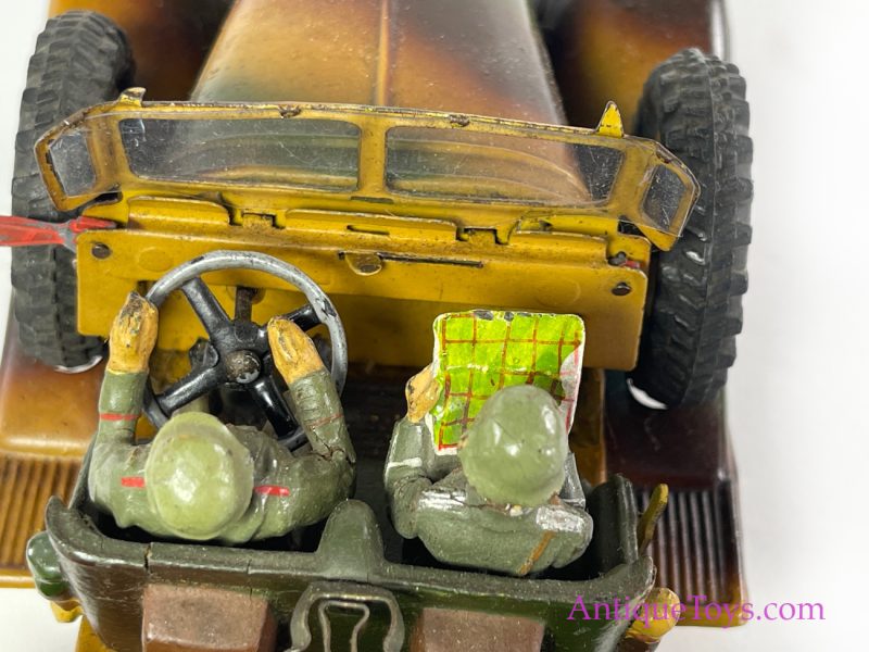 Lineol Model Toys Tin Hand-Painted Windup Staff Car/Kubelwagen <FONT COLOR="ff000 ">*SOLD*</font> - Image 4